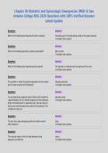 BUNDLE FOR BIOL 2420 EXAMS with Questions and 100&percnt; Verified Answers 