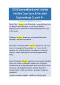 ODS Examination Latest Update Verified Questions & Detailed Explanations Graded A&plus;