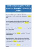 ODS Exam Latest Update Verified Questions & Detailed Explanations Graded A&plus;