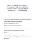 NFPA 1041 Exam Compilations with Complete & Verified Solutions
