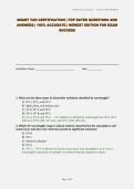 SMART TAN CERTIFICATION &vert; TOP RATED QUESTIONS AND ANSWERS &vert; 100&percnt; ACCURATE &vert; NEWEST EDITION FOR EXAM SUCCESS&NewLine;&NewLine;&NewLine;