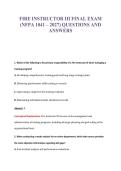FIRE INSTRUCTOR III FINAL EXAM&NewLine;&lpar;NFPA 1041 &ndash; 2027&rpar; QUESTIONS AND&NewLine;ANSWERS