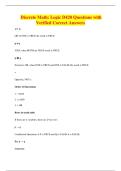 D415 - Software Defined Networking Exam&NewLine;Questions with 100&percnt; Verified Correct Answers