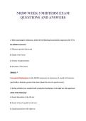 NR509 WEEK 5 MIDTERM EXAM&NewLine;QUESTIONS AND ANSWERS
