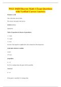 WGU D420 Discrete Math 1 Exam Questions&NewLine;with Verified Correct Answers