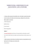NR509 WEEK 6 MIDTERM EXAM&NewLine;QUESTIONS AND ANSWERS