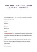 NR509 WEEK 7 MIDTERM EXAM PREP&NewLine;QUESTIONS AND ANSWERS
