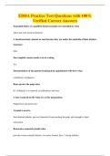 EDDA Practice Test Questions with 100&percnt;&NewLine;Verified Correct Answers