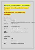 KPEERI Exam Prep Bundle 2026&colon; Verified Practice Test &num;1 &plus; Full Practice Exam &lpar;Latest Update&rpar;