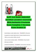 ALPP CLC Exam 2026&sol;2027 &vert; 99 Questions & Answers &vert; Breastfeeding&comma; Lactation&comma; Milk Supply&comma; Newborn Care &vert; CLC &vert; Academy of Lactation Policy and Practice &lpar;ALPP&rpar;