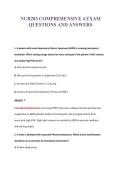 NUR283 COMPREHENSIVE 4 EXAM&NewLine;QUESTIONS AND ANSWERS