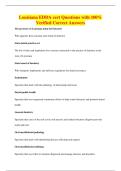Louisiana EDDA cert Questions with 100&percnt;&NewLine;Verified Correct Answers