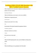 Louisiana EDDA EXAM 2026 Questions with&NewLine;100&percnt; Verified Correct Answers