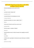 EDF 6437 Final Exam Questions with 100&percnt;&NewLine;Verified Correct Answers