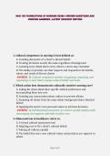NUR 155 FOUNDATIONS OF NURSING EXAM 4 REVIEW QUESTIONS AND VERIFIED ANSWERS &vert; LATEST 2026&sol;2027 EDITION&NewLine;&NewLine;