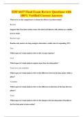 EDF 6437 Final Exam Review Questions with&NewLine;100&percnt; Verified Correct Answers
