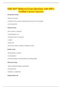 EDF 6437 Midterm Exam Questions with 100&percnt;&NewLine;Verified Correct Answers