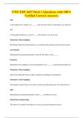 UWF EDF 6437 Deck 1 Questions with 100&percnt;&NewLine;Verified Correct Answers