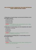 NUR 155 FOUNDATIONS OF NURSING EXAM 3 REAL EXAM QUESTIONS AND CORRECT ANSWERS PROVIDED &vert; 2026&sol;2027&NewLine;&NewLine;&NewLine;