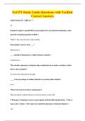 ExCPT Study Guide Questions with Verified&NewLine;Correct Answers