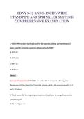 FDNY S-12 AND S-13 CITYWIDE&NewLine;STANDPIPE AND SPRINKLER SYSTEMS&NewLine;COMPREHENSIVE EXAMINATION