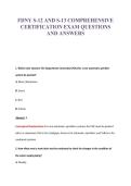 FDNY S-12 AND S-13 COMPREHENSIVE&NewLine;CERTIFICATION EXAM QUESTIONS&NewLine;AND ANSWERS