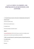 S-12 S-13 FDNY STANDPIPE AND&NewLine;SPRINKLER EXAM QUESTIONS AND&NewLine;ANSWERS