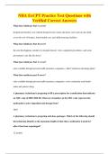 NHA ExCPT Practice Test Questions with&NewLine;Verified Correct Answers