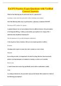 ExCPT Practice Exam Questions with Verified&NewLine;Correct Answers