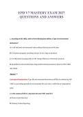 EPD V7 MASTERY EXAM 2027&NewLine;QUESTIONS AND ANSWERS