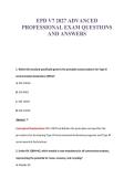 EPD V7 Exam Compilations with Complete & Verified Solutions