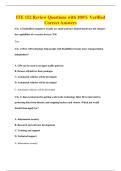 ITE 152 Review Questions with 100&percnt; Verified&NewLine;Correct Answers