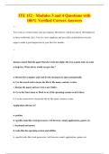 ITE 152 - Modules 3 and 4 Questions with&NewLine;100&percnt; Verified Correct Answers
