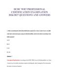 IICRC WRT Exam Compilations with Complete & Verified Solutions