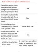 Florida Security Guard Test Questions And Verified Answers