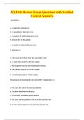 MLPAO Review Exam Questions with Verified&NewLine;Correct Answers