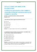 Texas Landscape Irrigator License Exam Practice