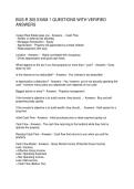 BUS-R 305 EXAM 1 QUESTIONS WITH VERIFIED ANSWERS