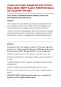 ATI MATERNAL NEWBORN PROCTORED EXAM 2026&ndash;2027 &vert; QUESTIONS & VERIFIED ANSWERS &vert; PACKAGE DEAL