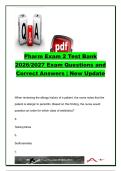 Pharm Exam 2 Test Bank 2026&sol;2027 &vert; 200&plus; Pharmacology Exam Questions & Correct Answers &vert; Antibiotics&comma; Antivirals&comma; TB Drugs&comma; Antifungals&comma; NSAIDs&comma; Immunology&comma; Analgesics&comma; Adrenergic & Respiratory Drugs