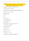 NCOEMS Onslow protocols EMT-B Questions&NewLine;with 100&percnt; Verified Correct Answers