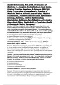 Stanford University MD INDE 201 Practice of Medicine I &ndash; Stanford Medical School Study Guide&comma; Original Practice Questions & Answers&comma; INDE 201 Exam Preparation&comma; Comprehensive Practice of Medicine Review&comma; Clinical Interviewing&comma; Physical Examination&comma; Patient