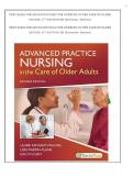 Test Bank for Advanced Practice Nursing in the Care of Older Adults&comma; 2nd Edition by Laurie Kennedy-Malone&comma; Lori Martin-Plank & Evelyn G&period; Duffy &vert; Questions & Answers &vert; Complete Exam Prep