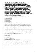 Stanford University SURG 203 Anatomy &lpar;Macroscopic&comma; Embryology and Histology&rpar; &ndash; Stanford Medical School Anatomy Study Guide&comma; Original Practice Questions & Answers&comma; SURG 203 Exam Preparation&comma; Comprehensive Clinical Anatomy Review&comma; Gross Anatomy&comma; Macroscopic