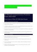 ATI RN Exit Comprehensive Predictor Exam Preparation Package 2026&sol;2027 &vert; Practice Questions&comma; Answers & Nursing Exam Review