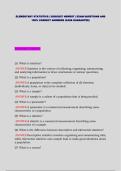 ELEMENTARY STATISTICS &vert; 2026&sol;2027 NEWEST &vert; EXAM QUESTIONS AND 100&percnt; CORRECT ANSWERS &lpar;PASS GUARANTEE&rpar;