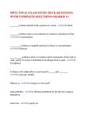 MPTC Final Exam Study Deck 2026&sol;2027 &vert; Practice Questions&comma; Answers & Complete Exam Review