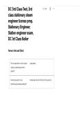 DC 3rd Class Stationary Steam Engineer License Exam Study Guide 2026&sol;2027 &vert; Practice Questions&comma; Answers & DC 1st Class Boiler Review