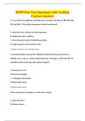 PEPP Post Test Questions with Verified&NewLine;Correct Answers