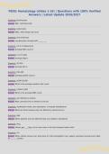 PEDS&colon; Hematology &lpar;slides 1-16&rpar; &vert; Questions with 100&percnt; Verified&NewLine;Answers &vert; Latest Update 2026&sol;2027&NewLine;